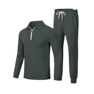 Fabricantes <span class=keywords><strong>de</strong></span> Ropa, Chándal Personalizado <span class=keywords><strong>para</strong></span> Hombre, Conjunto Deportivo <span class=keywords><strong>de</strong></span> 2 Piezas, Sudadera con Cierre <span class=keywords><strong>de</strong></span> 1/4, Pantalones Deportivos, Atuendos Casuales <span class=keywords><strong>para</strong></span> Hombre - Product Image 3
