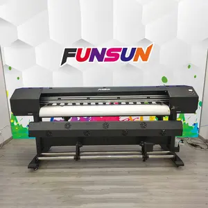 Funsun1.8mビニールステッカーCMYKIndoor Flex Banner Impresora Eco Solvente Eco Solvent Printer with DX6 Print Head