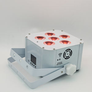 6 en 1 alto brillo 6x18W inalámbrico LED Par luz Uplights batería inalámbrico WIFI Control Par luz para comedor boda - Product Image 5