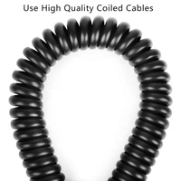 Câble coaxial torsadé blindé haute vitesse plaqué or mini, 1,8 m, en PVC, pour moniteur, projecteur, caméra