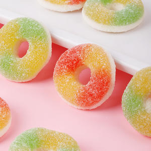 ผู้ผลิตขนม<span class=keywords><strong>หวาน</strong></span>แบบขายส่ง รับผลิตตามสั่ง แพ็คตัวอย่าง ขนมผลไม้รวม ฮาลาล โดนัท <span class=keywords><strong>ลูกอม</strong></span>เจลลี่แบบขึ้นรูป - Product Image 4