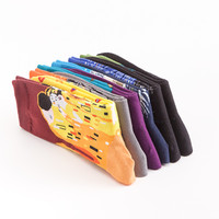 Chaussettes en coton floues colorées avec logo personnalisé en gros pour hommes et femmes hiver unisexe avec motifs drôles épais imprimés numériquement