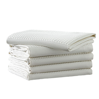 Chiffon de nettoyage en microfibre premium réutilisable, serviette gaufrée sans peluches, pour vitres, detailing automobile et lunettes