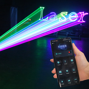 โปรเจคเตอร์เลเซอร์ RGB แอนิเมชั่น DMX ควบคุมผ่านบลูทูธสำหรับโทรศัพท์มือถือ กำลังไฟ 2W 4W สำหรับงานดีเจ ดิสโก้ งานแต่งงาน ระดับมืออาชีพ - Product Image 2