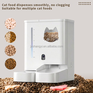 카메라가있는 Elecpet 2-in-1 스마트 고양이 자동 피더 애완 동물 사료 및 물그릇 공장 직접 와이파이 APP 제어 시간 피더 - Product Image 6