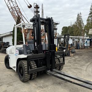 Prix direct usine Chariot élévateur diesel d'occasion TCM 7 tonnes 5 tonnes FD70 Moteur ISUZU 6BG1 Modèle 2022 2023 État impeccable Origine Japon - Product Image 5