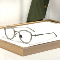 Gafas de Sol de Diseño para Hombre, Montura Grande de Metal Dorado, Ecológicas, de Aro Completo, Doble Puente, Filtro de Luz Azul, Lentes AC Modernas