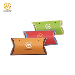 Wholesale Customized <strong>Christmas</strong> Gift Packaging Small <strong>Pillow</strong> Favors Paper Box with Ribbon Handle - Product Image 2