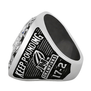 カロライナ・パンサーズサッカー選手権リングノスタルジックなクラシック合金リング - Product Image 2