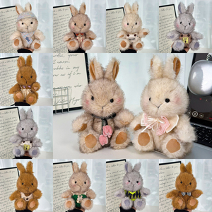 Coniglietto di Pasqua 6 Pollici Vestito Seduto Giocattoli di Peluche a Forma di Coniglio Bambole di Peluche Tascabili Giocattoli Regalo Vendita Calda Mini <span class=keywords><strong>Visone</strong></span> - Product Image 2