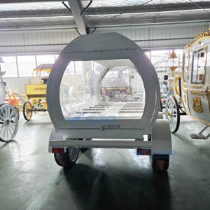 Lujosa Limusina Funeraria Blanca, Carro Fúnebre Eléctrico de Estilo Popular, Remolque Fúnebre en Venta - Product Image 4