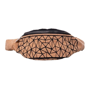 Bolsa cintura <span class=keywords><strong>de</strong></span> <span class=keywords><strong>corcho</strong></span> para hombres: bolso <span class=keywords><strong>de</strong></span> cadera impermeable para exteriores, correa cruzada ajustable, ideal para senderis - Product Image 1