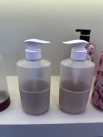 Botella de Plástico PET de 500ml al por Mayor para Loción, Champú, Limpiador Facial, con Funda Antideslizante, Bomba de Alto Rendimiento, Logotipo Personalizado, Vacía