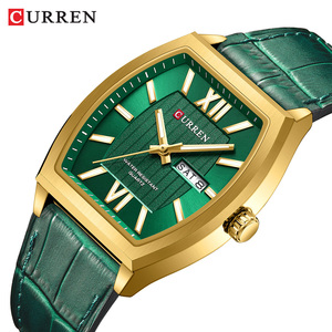 CURREN Nuovo 8478 Orologio al Quarzo da <span class=keywords><strong>Uomo</strong></span> Elegante con Calendario Luminoso Impermeabile <span class=keywords><strong>Cinturino</strong></span> in <span class=keywords><strong>Pelle</strong></span> <span class=keywords><strong>Orologi</strong></span> Retrò alla Moda per <span class=keywords><strong>Uomo</strong></span> Reloj Hombre - Product Image 6
