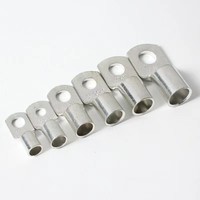 Cosse de câble bimétallique 95 mm² SC-2.5-4 non isolée, borne à sertir à deux trous en cuivre pour connecteur de câble électrique