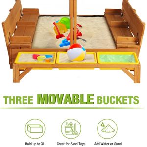 Chaise de jardin banc siège extérieur <span class=keywords><strong>bac</strong></span> à <span class=keywords><strong>sable</strong></span> meubles enfants en bois <span class=keywords><strong>bac</strong></span> à <span class=keywords><strong>sable</strong></span> carré assis jouer <span class=keywords><strong>bac</strong></span> à <span class=keywords><strong>sable</strong></span> avec couvercle 3 bacs à jouets - Product Image 2