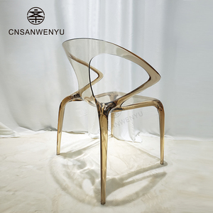 Vente en gros d'hôtel de plein air <span class=keywords><strong>AVA</strong></span> transparent Bridge Chair Carbone Acrylique Love Populaire Rond En Plastique Dur En Plastique PC Dîner Chaise - Product Image 6