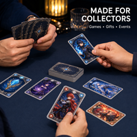 Cartes à collectionner d'anime fantastique personnalisées, cartes DIY Mage et Chevalier, cartes de jeu à design personnalisé