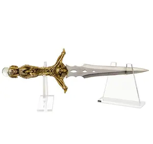 Rak Tampilan Pedang Akrilik Atas Meja Horizontal, Pegangan Dudukan Pisau Koleksi Toledo Plexiglass
