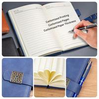 Carnets de notes magnétiques en cuir PU A5 B5 avec logo personnalisé pour étudiants, bureau d'affaires, planificateur quotidien hebdomadaire et mensuel, composition