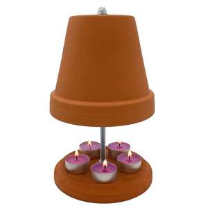 Tetera de cerámica para el hogar, calentador de habitación con doble cubierta negra de arcilla de la habitación de la barandilla, té, vela, 2022 - Product Image 5