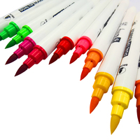 Marqueur à encre à double tête à base d'alcool 24/48 couleurs pour le dessin et l'art au stylo