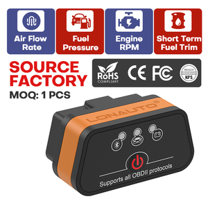 Actualización de software OBD2 escáner SDK comprobar motor luz coche escáner código lector ELM327 OBD II ELM 327 - Product Image 1