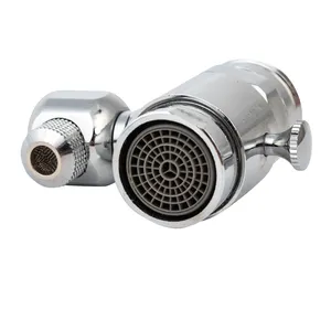 <span class=keywords><strong>Rubinetto</strong></span> da Cucina Moderno in Ottone con Valvola Deviatrice e Aeratore, Sdoppiatore <span class=keywords><strong>a</strong></span> 3 Vie per Acqua Calda/Fredda, Montaggio <span class=keywords><strong>a</strong></span> Parete, Adattatore con Filettatura Maschio - Product Image 1
