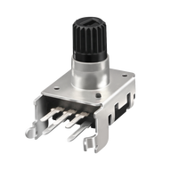Encodeur rotatif ec12 avec arbre isolé, encodeur rotatif 24 positions, interrupteur encodeur rotatif Soundwell avec support de montage