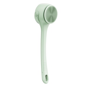 Wholesale New Arrivals Silicone Scrubber Soft Rechargeable Shower <b>Brush</b> Long Handheld Body <b>Scrub</b> - Product Image 1