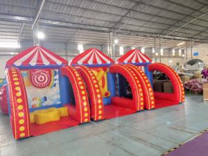 4-In-1 Leuke Opblaasbare Carnavalspellen Voor Kinderen Voetbalschieten & Kasteel Voor Kinderevenementen - Product Image 6