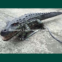 Modèle de crocodile animatronique pour parc aquatique à vendre, attractions animales sur le thème marin, personnalisable
