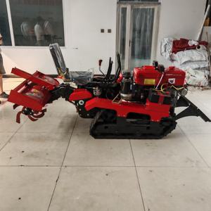 Motoculteur rotatif de type chenille, petit tracteur diesel et cultivateur agricole multifonctionnel pour la culture de la <span class=keywords><strong>poire</strong></span> se vendent bien en gros. - Product Image 5
