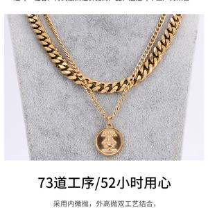 Cadena Cubana Miami Chapada en Oro para Mujer, Nuevo Diseño de Cadena para Hombre, Venta Directa de Fábrica, Joyería de Acero Inoxidable - Product Image 6