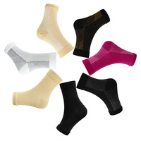 Chaussettes de compression de cheville personnalisées Chaussettes de compression de fasciite plantaire à coupe basse