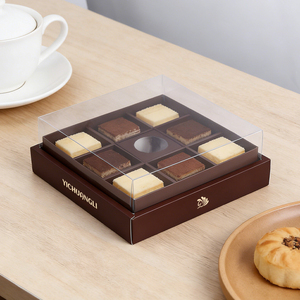 Caja de Embalaje con Impresión Personalizada y Relieve, Caja para Pan, Embalaje Ecológico, Caja para Postres, Dulces, Galletas y Pasteles con Ventana Transparente - Product Image 3