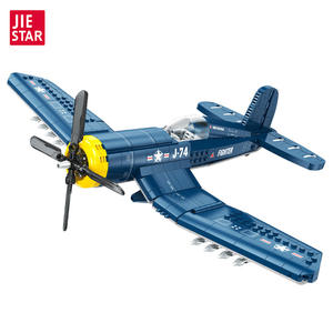 Jie Star JJ9216F4U เครื่องบินรบโจรสลัดสำหรับเด็กอายุ5 7ปีโมเดลเครื่องบินทหารเลโก้เพื่อการศึกษา - Product Image 5
