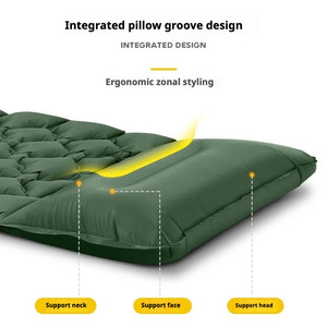 Almohadilla de <span class=keywords><strong>dormir</strong></span> <span class=keywords><strong>para</strong></span> acampar de TPU portátil-Colchón inflable ligero con bomba de prensa de pies, colchón de aire inflable <span class=keywords><strong>para</strong></span> acampar - Product Image 4