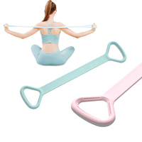 Figura 8 Fitness TPE Bandas de ejercicio con asas para el entrenamiento de la espalda del brazo Terapia física para yoga Pilates Estiramiento