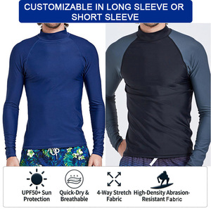 Sbart Rash Vest <b>Surf</b> Shirt Rush Guard Sun Protection Clothing Men's Compression Shirts UPF 50 Rashguard Men Rash Guards - Product Image 3