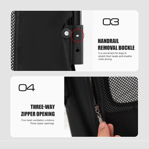 Carrito Plegable para Perros, Carrito Deportivo para Perros Grandes, Carrito con Ruedas para Perros, Carrito de Paseo para Perros, Carrito Portátil para Viajes con Cachorros - Product Image 5