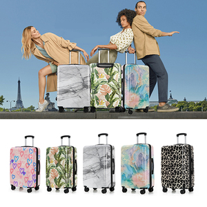 Maleta con ruedas ligera de moda de alta calidad con diseño de <span class=keywords><strong>iniciales</strong></span> personalizado 20 "24" 28 "Viaje ABS PC equipaje de viaje - Product Image 3