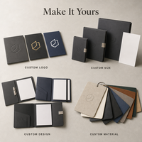 Porte-documents A4 personnalisé avec fermoir métallique, porte-documents professionnel, fabrication directe en Chine