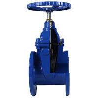 Vanne à opercule manuelle à siège souple DN400 PN16 GGG50 en fonte ductile pour projets d'alimentation en eau