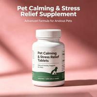 Comprimés calmants anti-stress à absorption rapide avec L-Théanine pour chiens et chats - Supplément contre l'anxiété