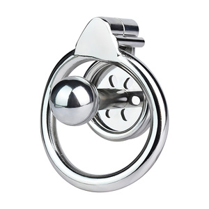 FRRK Nouveau Verrou de Pénis <span class=keywords><strong>Cage</strong></span> de Chasteté Masculine <span class=keywords><strong>Cage</strong></span> de Chasteté en Acier Inoxydable pour Hommes Jouets Sexuels - Product Image 4