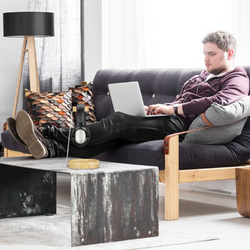 Bamboo Headphone Holder Stylish Sustainable Storage