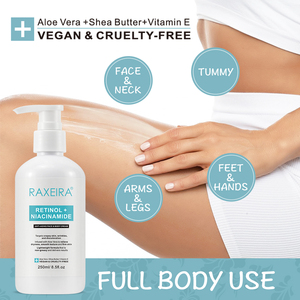 Marque privée <span class=keywords><strong>Crème</strong></span> au rétinol et à la niacinamide Lotion pour le corps anti-âge anti-rides hydratante éclaircissante OEM - Product Image 3