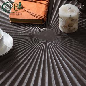 Initial Seven Oval Double Layer Coffee Table Wood Baking Paint Vintage Style For Living Room - Product Image 3