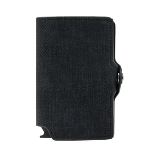 Casekey Jean PU Leather Smart Men <b>Wallet</b> Tarjetero RFID Protection Pop up Bank Credit Card <b>Wallet</b> Automatic Metal Card <b>Holder</b> - Product Image 2